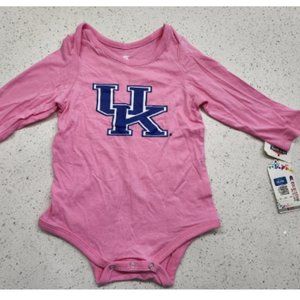 💜 2 for $12 NWT 6-12 month long sleeve UK university of Kentucky onesie pink